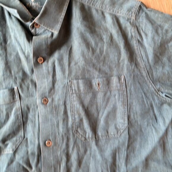 Kuhl Shirt Mens Large Blue Stealth Short Sleeve Button Up Hiking Outdoor - Picture 6 of 10